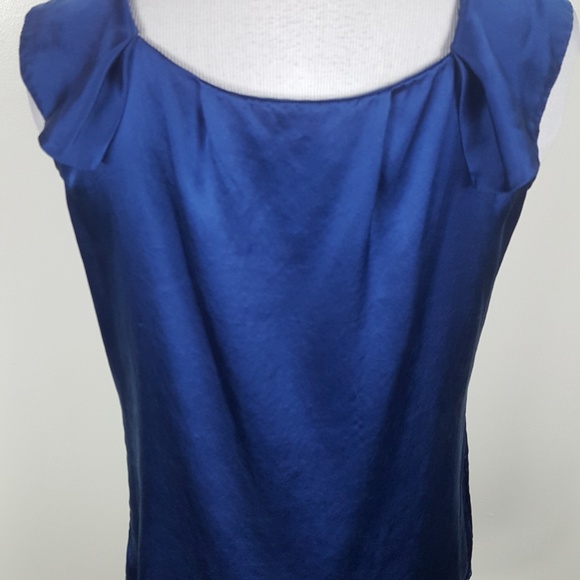 Banana Republic Royal Blue 100% Silk Blouse - Picture 5 of 8